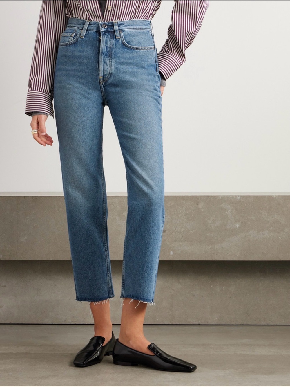 Toteme Classic Cut high rise straight jeans